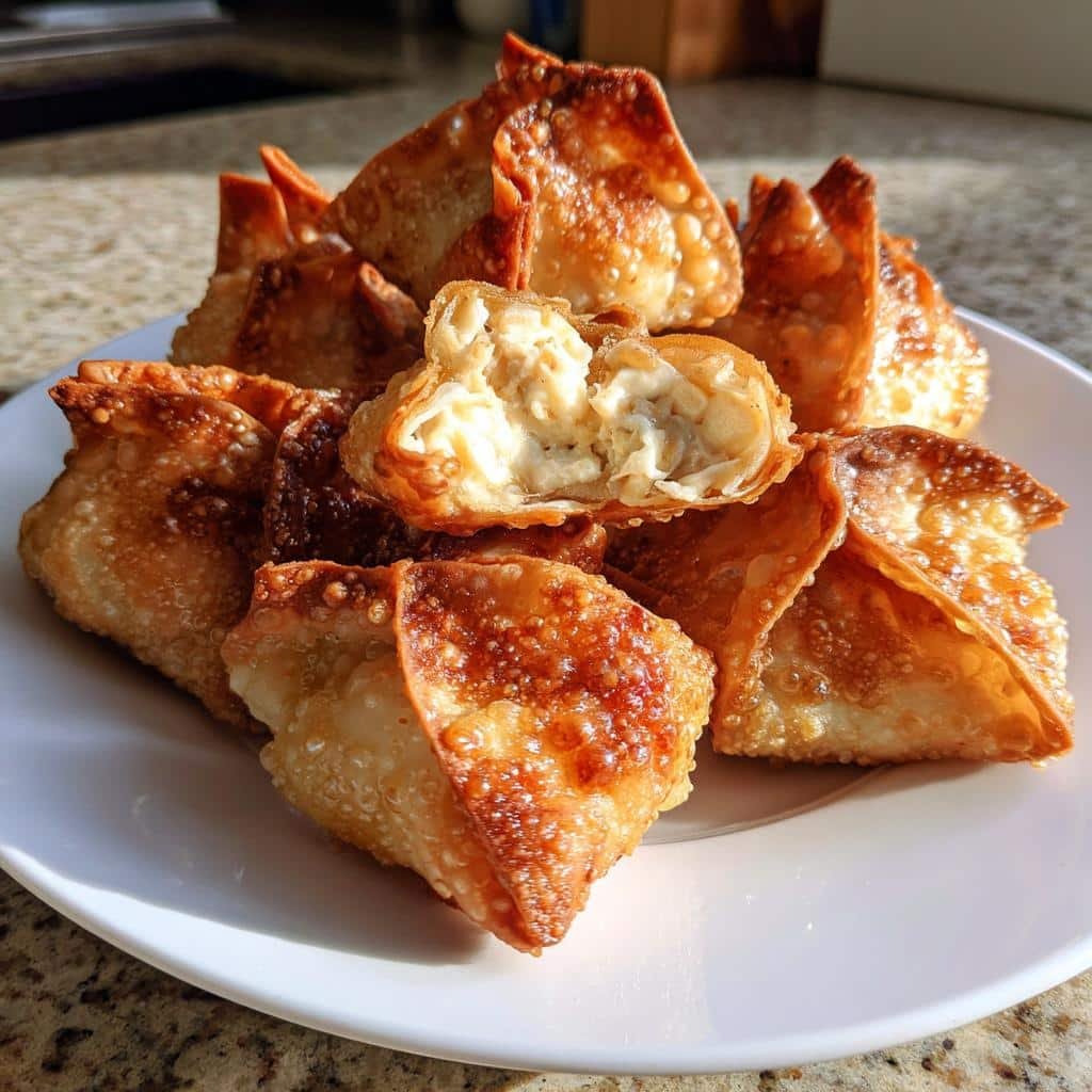 Homemade Air Fryer Crab Rangoon (Cream Cheese Wontons) - detail 1