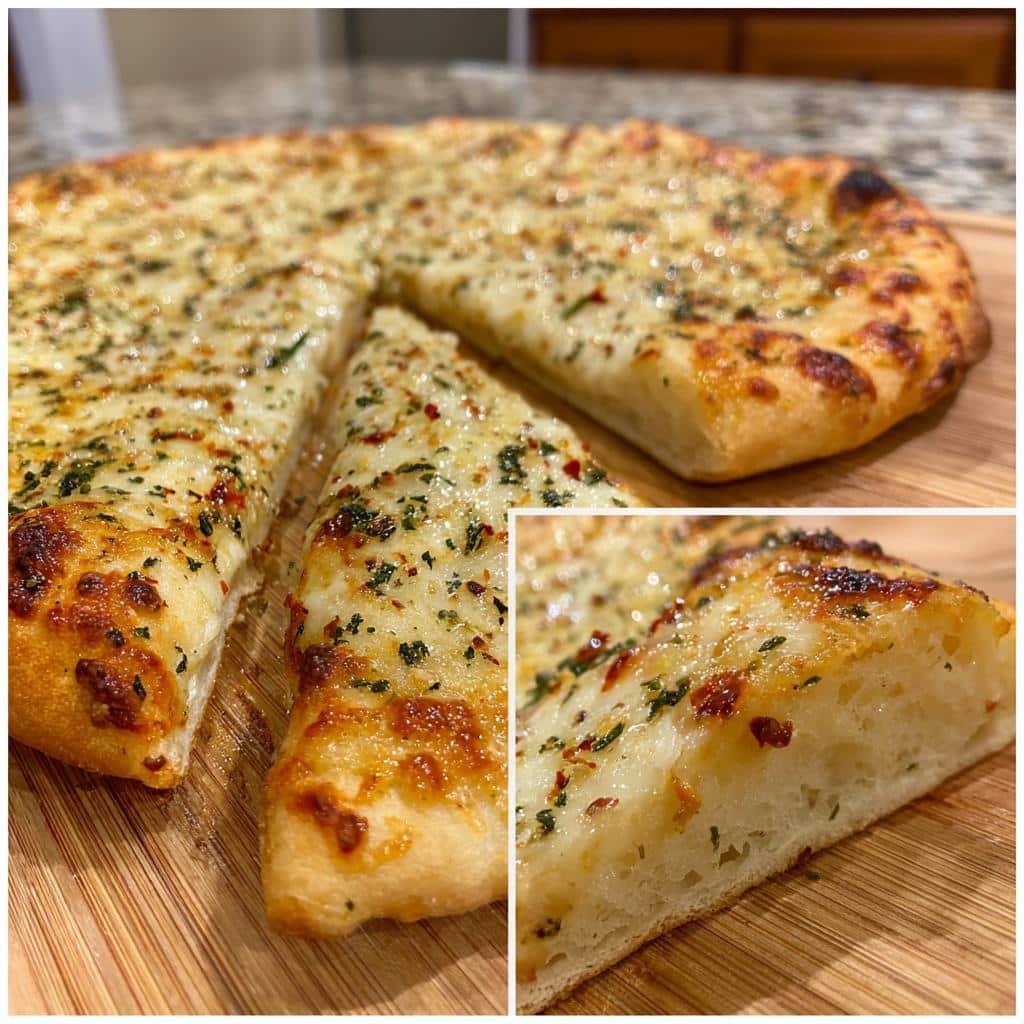 Homemade Oil & Garlic Pizza - detail 1