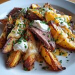 Loaded Steak & Truffle Oil Air Fryer Wedges