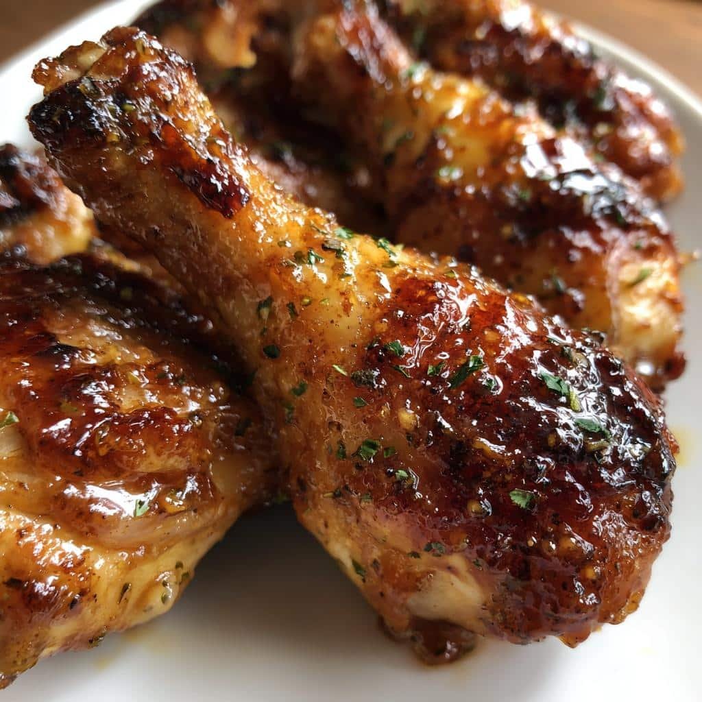 Maple Mustard Air Fryer Drumsticks - detail 1