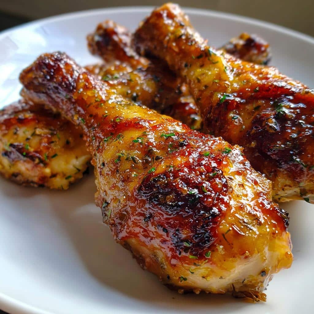 Maple Mustard Air Fryer Drumsticks