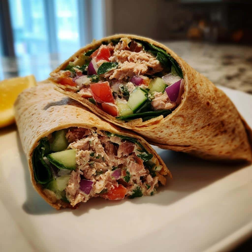 Mediterranean Tuna Wraps - detail 1