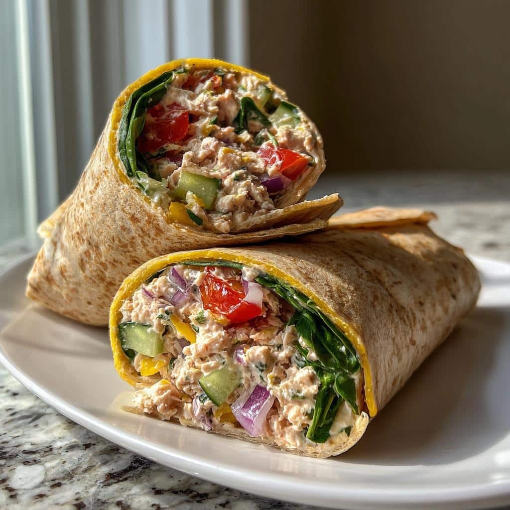 Mediterranean Tuna Wraps