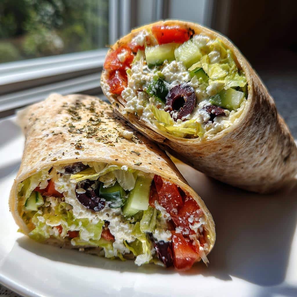 Olive & Feta Vegetable Wraps - detail 1