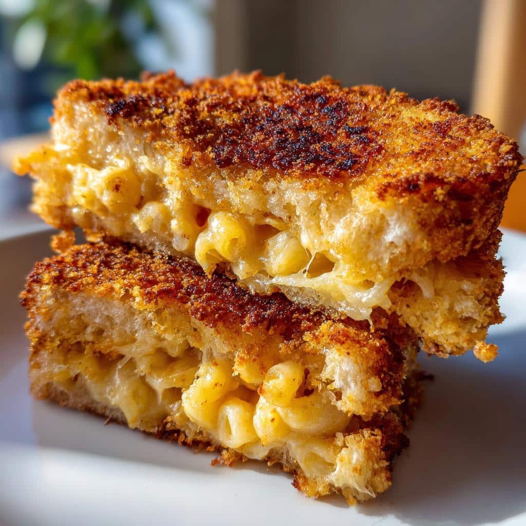 Panko-Crusted Mac & Cheese Sandwich