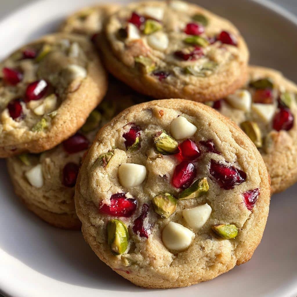 Pomegranate Pistachio White Chocolate Cookies - detail 1