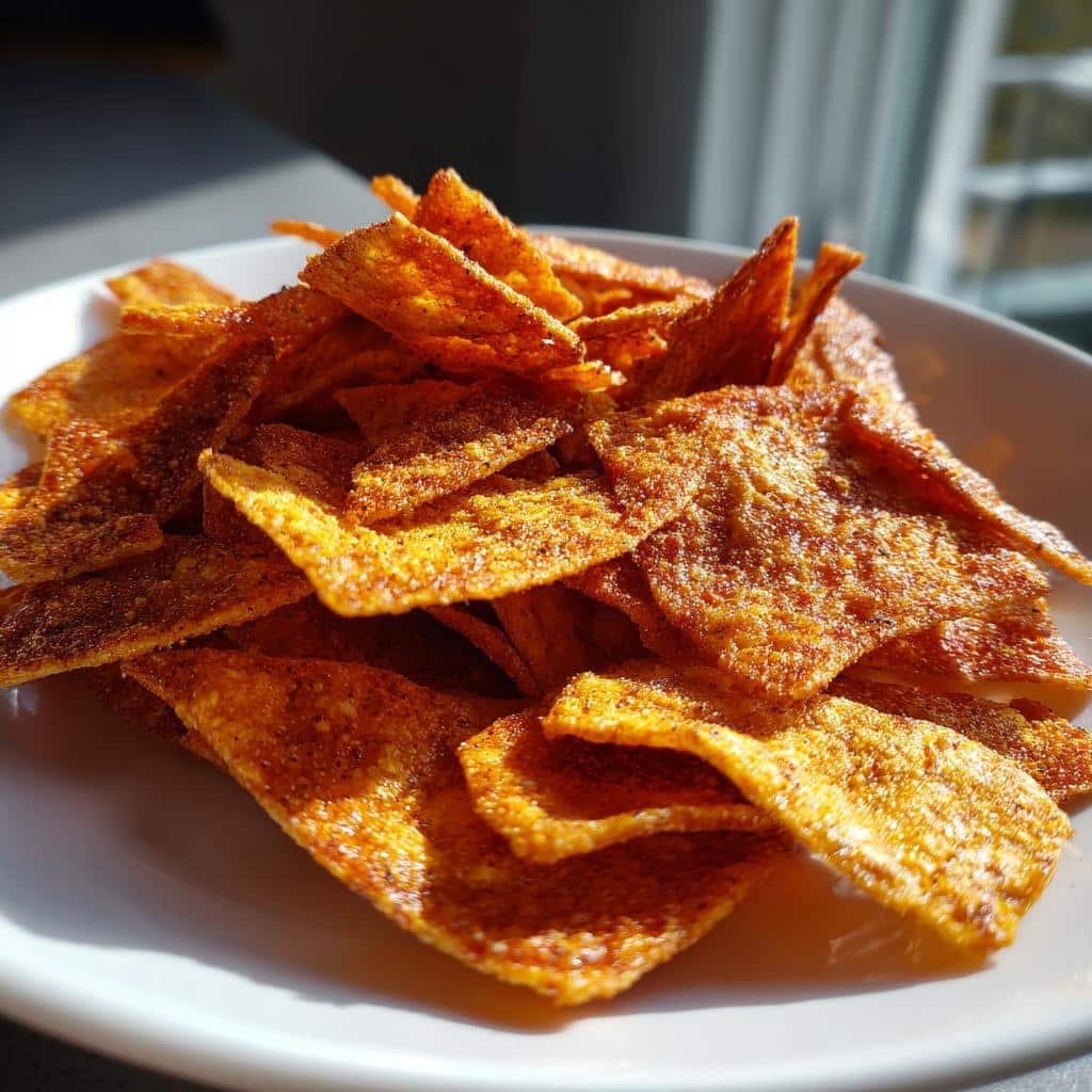Quick BBQ Chickpea Chips - detail 1