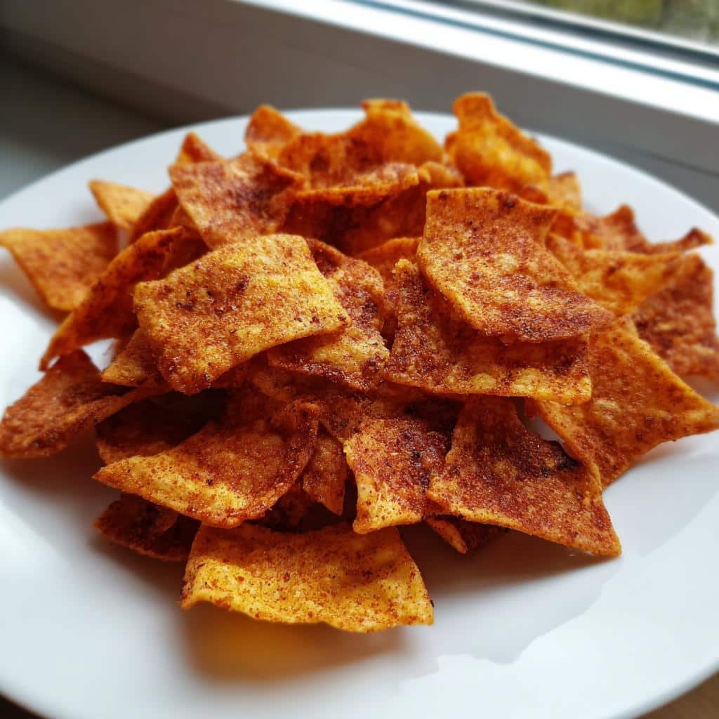 Quick BBQ Chickpea Chips