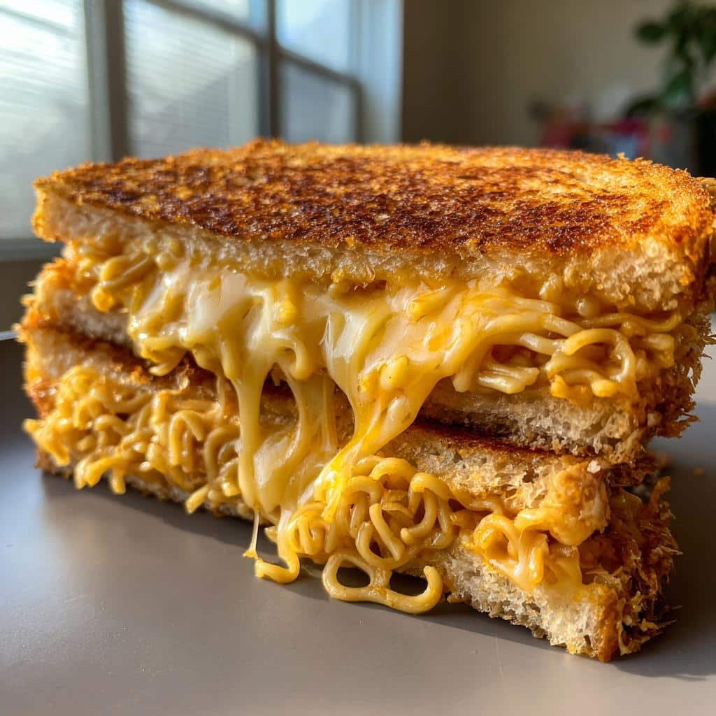 10-Minute Ramen Noodle Air Fryer Grilled Cheese Magic 4 Ramen Noodle Air Fryer Grilled Cheese - detail 1