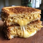 Ramen Noodle Air Fryer Grilled Cheese