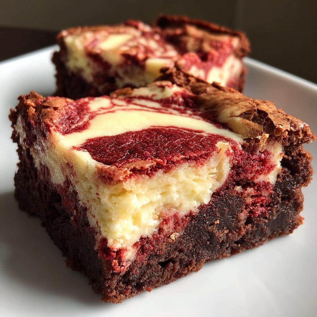 Red Velvet Cheesecake Brownies Recipe - detail 1