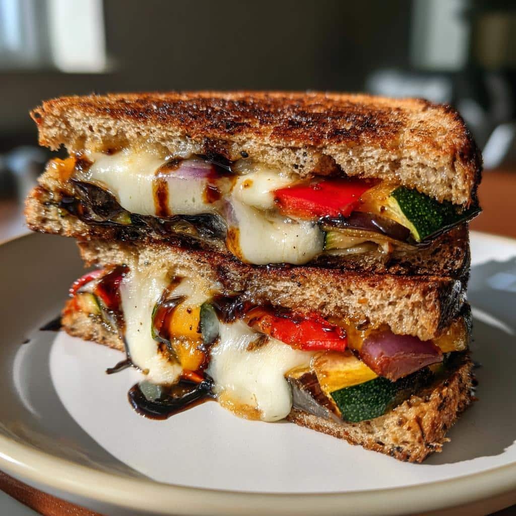 Roasted Veggie Mozzarella Sandwich - detail 1