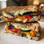Roasted Veggie Mozzarella Sandwich