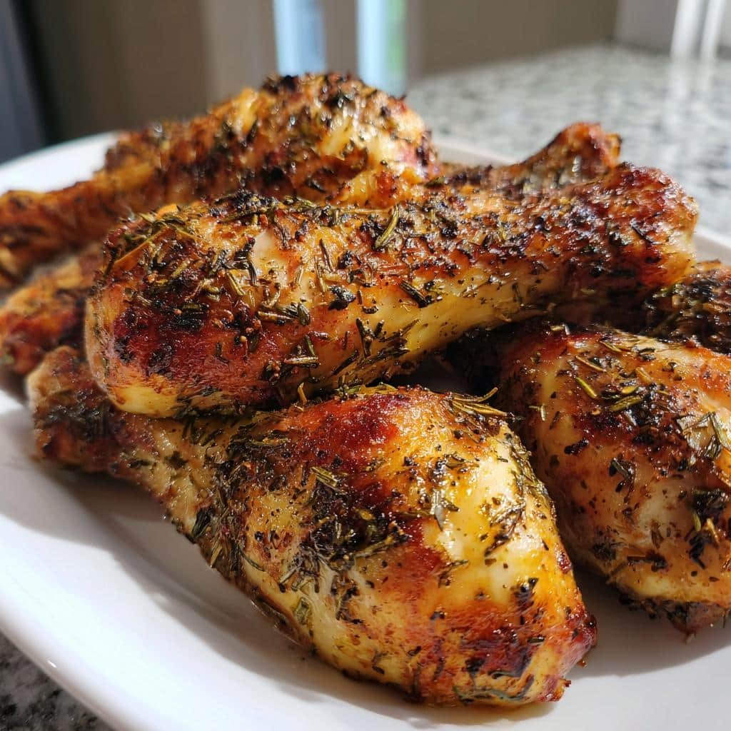 Rosemary Thyme Air Fryer Drumsticks - detail 1