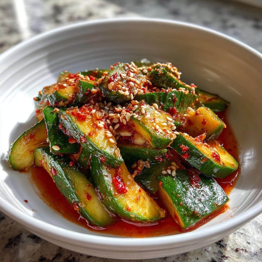 Spicy Korean Cucumber Salad