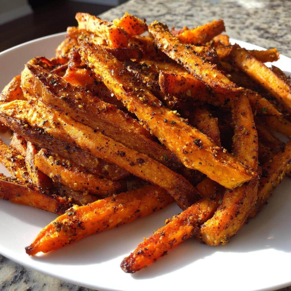 Sweet Potato Fries with Jerk Seasoning