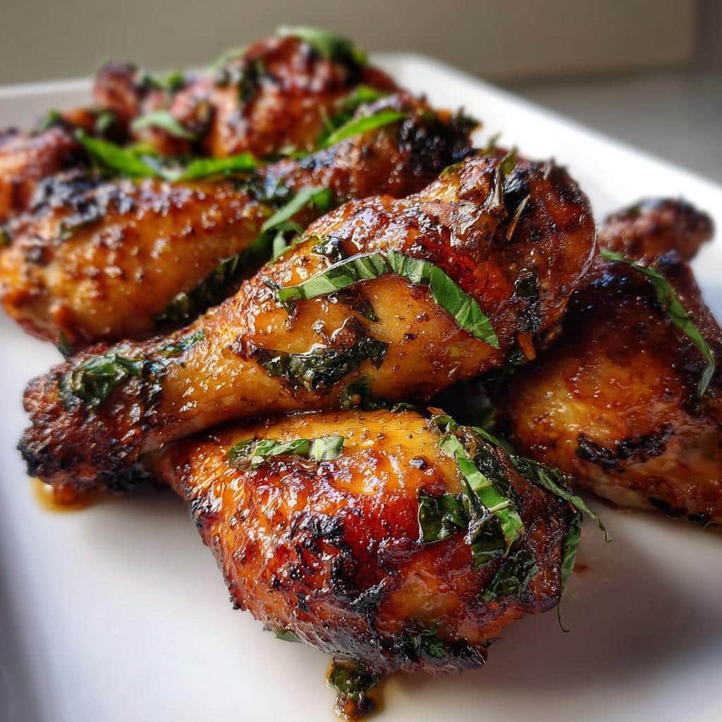 Thai Basil Air Fryer Drumsticks - detail 1