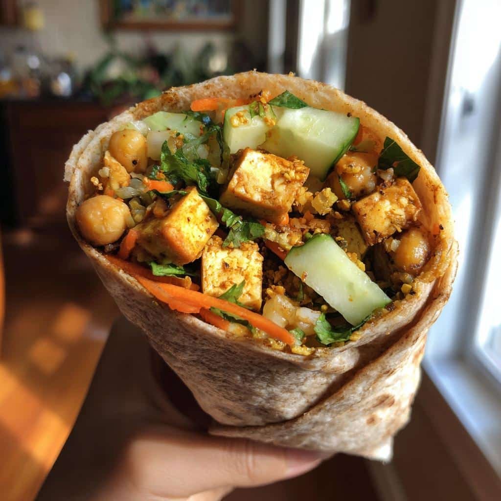 Amazing 20-Minute Thai-Inspired Tofu Chickpea Wraps 4 Thai-Inspired Tofu Chickpea Wraps - detail 1