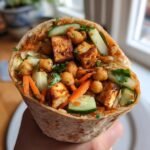 Thai-Inspired Tofu Chickpea Wraps