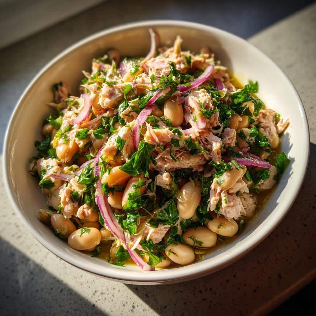 5-Minute Tuna & White Bean Salad - Effortless & Flavorful 4 Tuna & White Bean Salad - detail 1