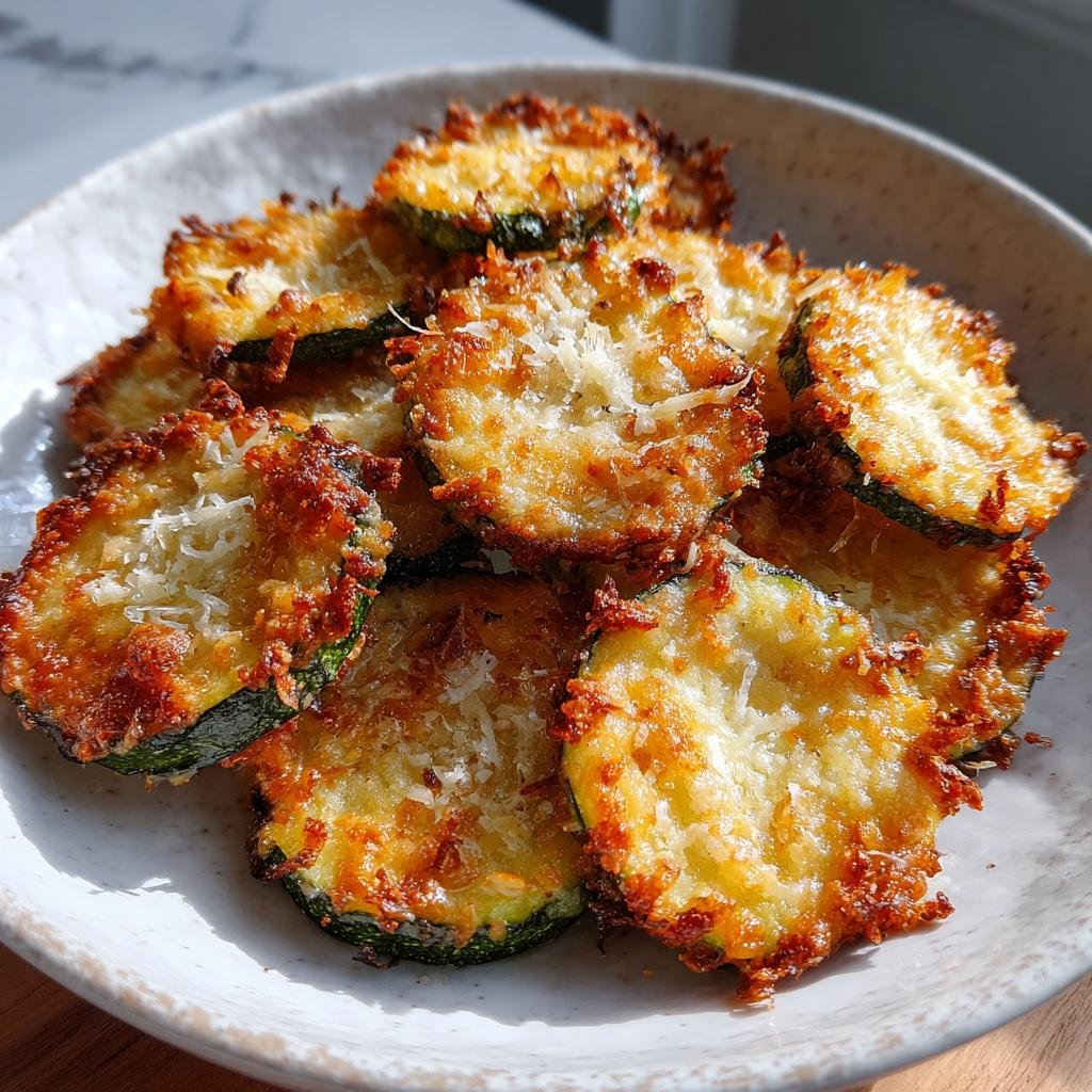 Zucchini chip bites with parmesan (air fryer)