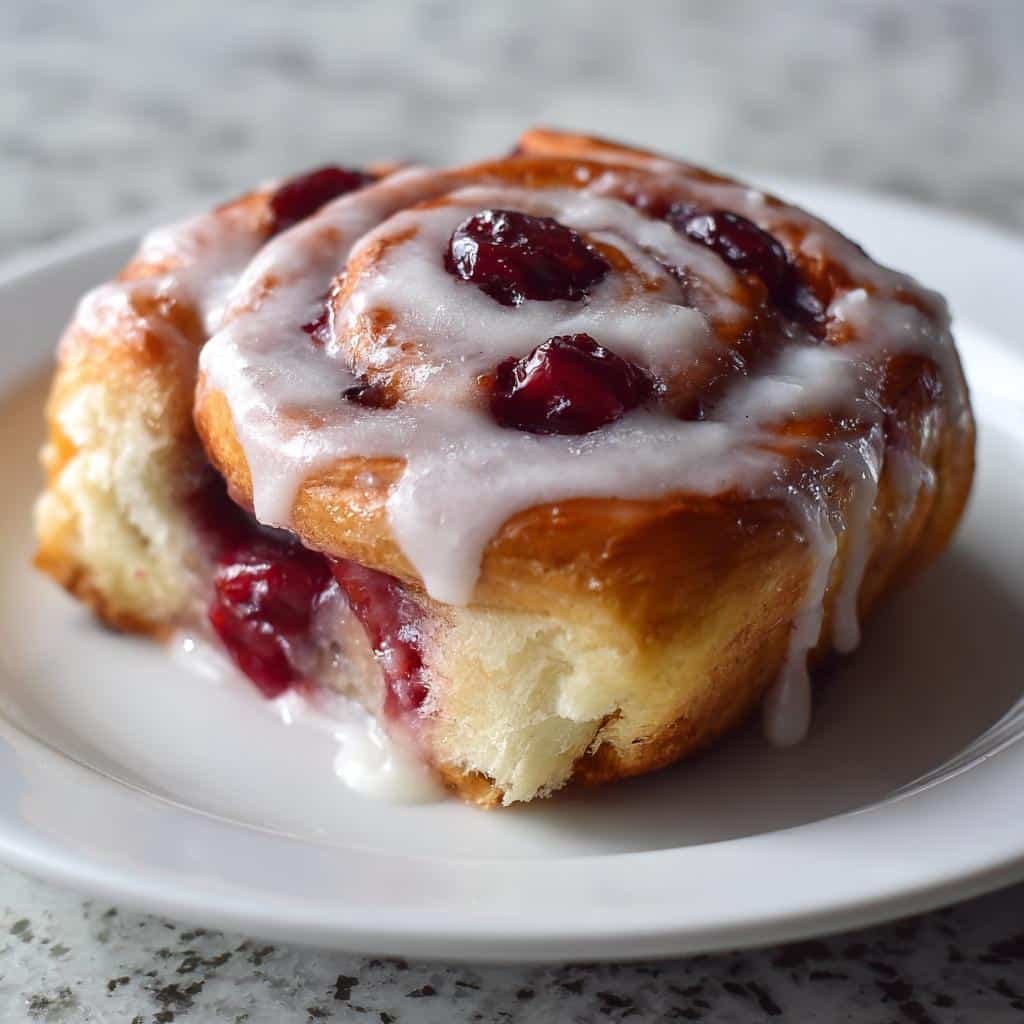 cherry sweet rolls - detail 1