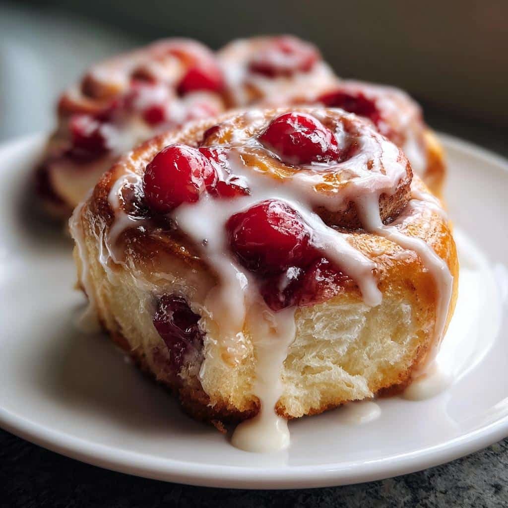 cherry sweet rolls