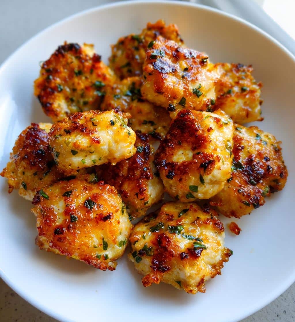 Air Fryer 15 Minute Garlic Butter Chicken Bites