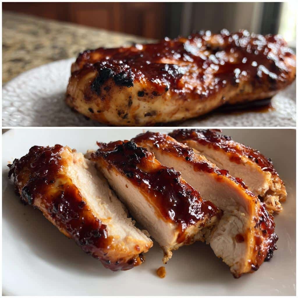 Air Fryer 5-Ingredient Chicken Breast BBQ