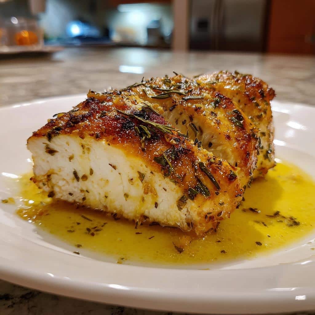 Air Fryer 5-Ingredient Chicken Breast Lemon Herb