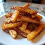 Air Fryer Apple Fries with Honey Drizzle