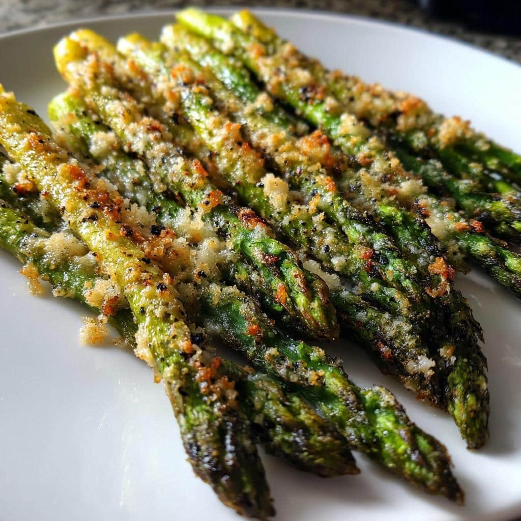 Air Fryer Asparagus Parmesan