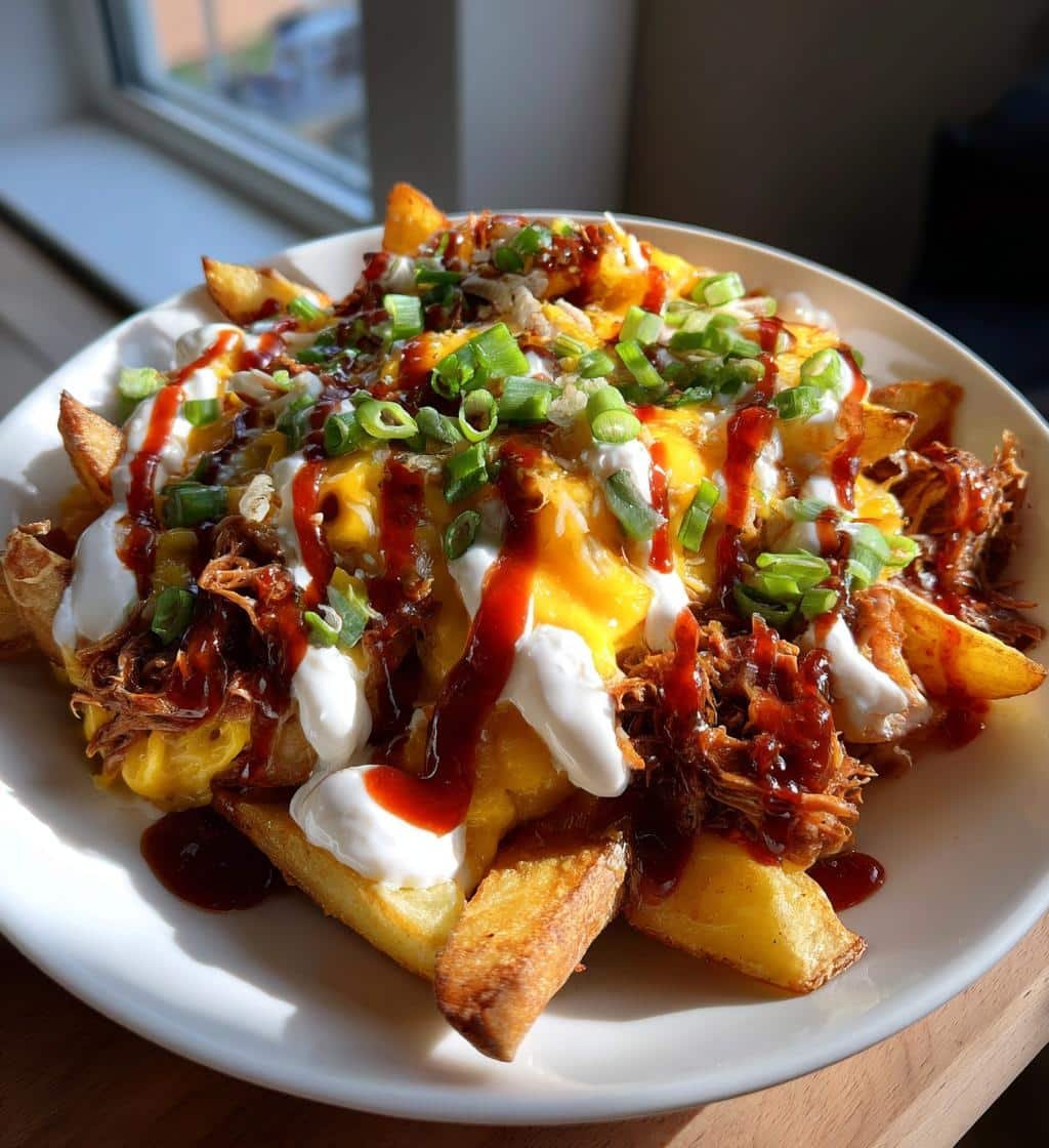Air Fryer BBQ Pulled Pork Loaded Wedges - detail 1