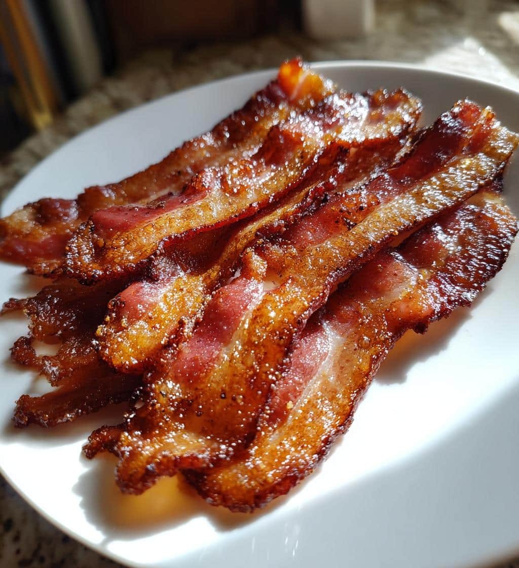 Air Fryer Bacon Brown Sugar Glazed - detail 1