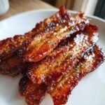 Air Fryer Bacon Brown Sugar Glazed