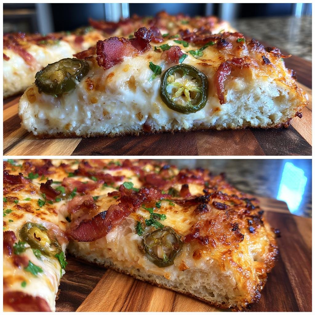 Air Fryer Bacon-Wrapped Jalapeño Popper Pizza - detail 1