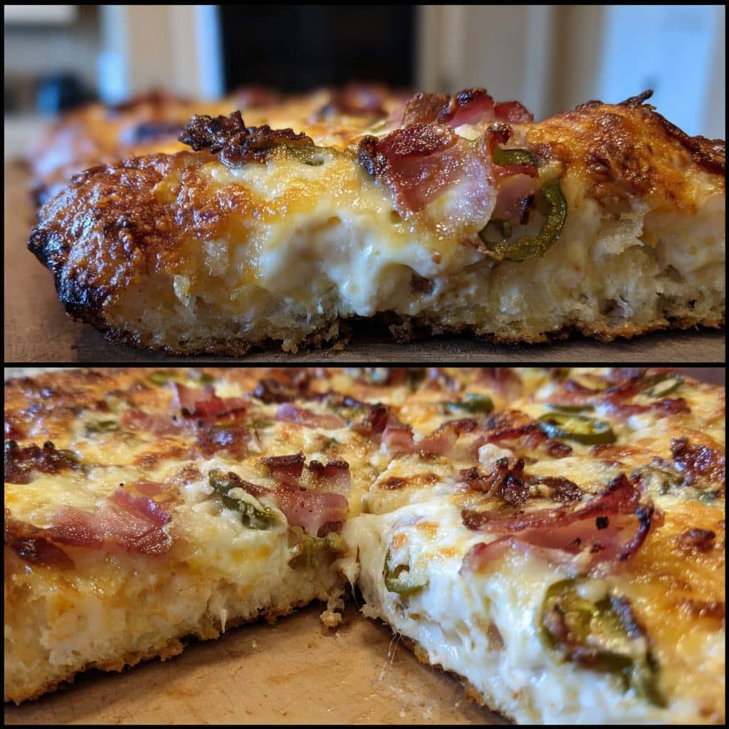 Air Fryer Bacon-Wrapped Jalapeño Popper Pizza