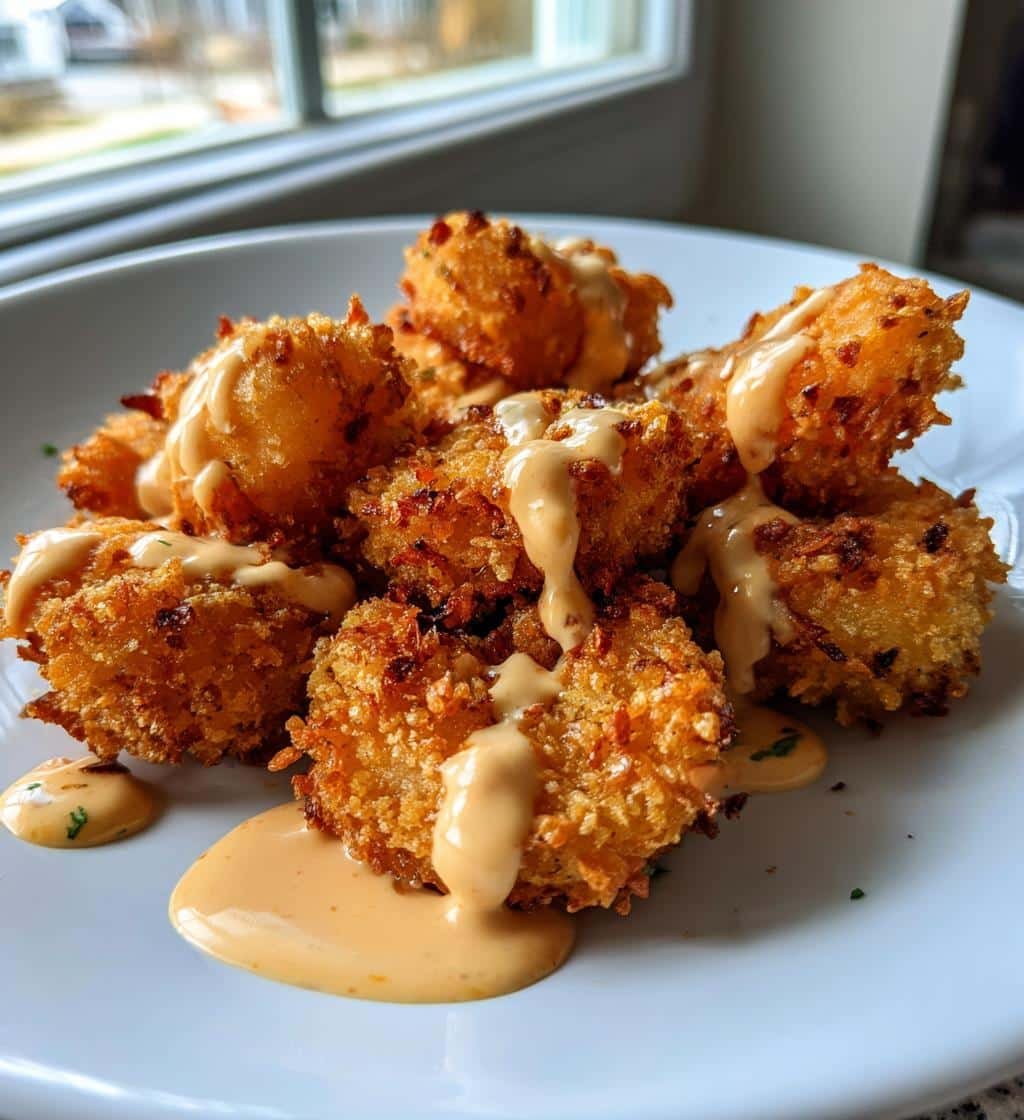 Air Fryer Bang bang shrimp bites