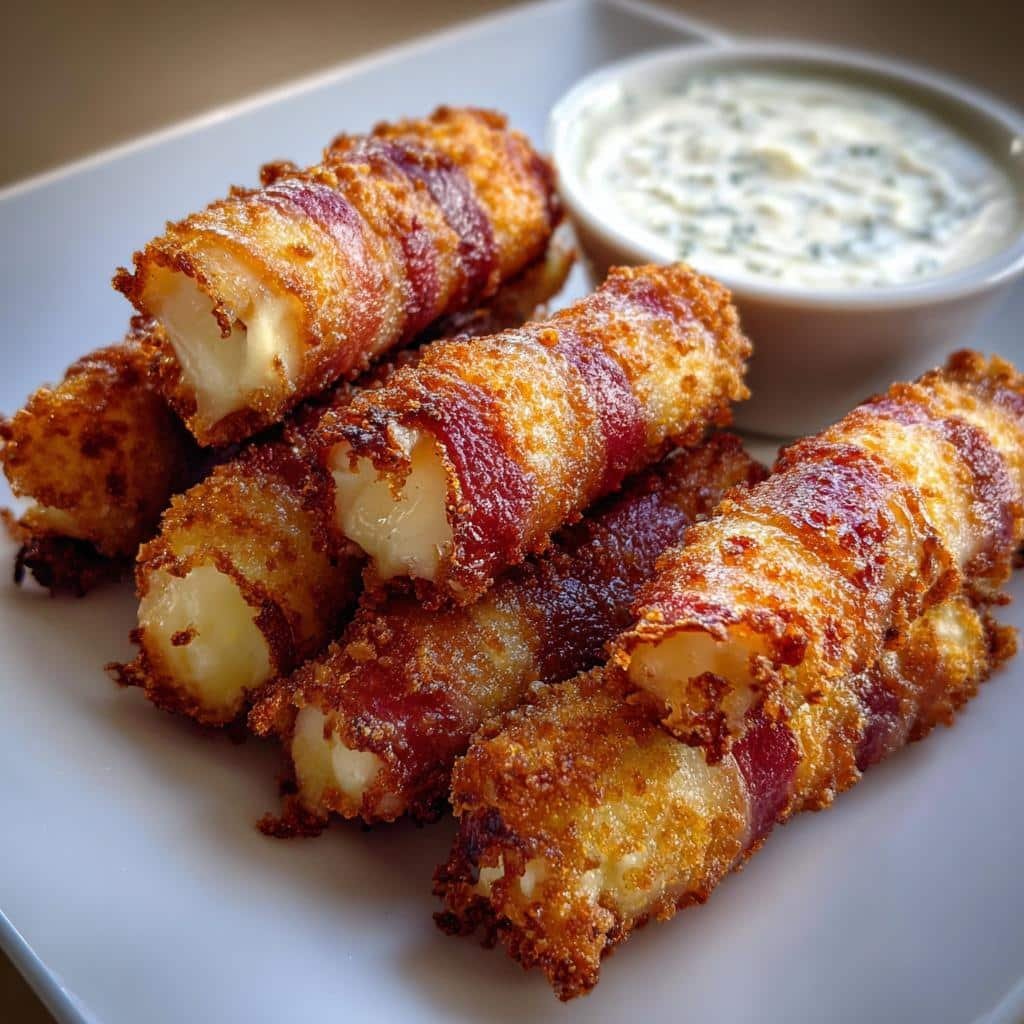 Air Fryer Blue Cheese & Bacon Sticks - detail 1