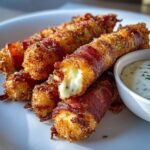 Air Fryer Blue Cheese & Bacon Sticks