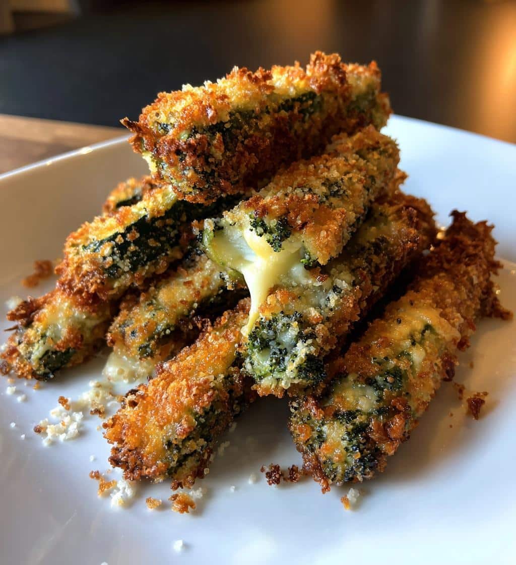 Air Fryer Broccoli & Cheddar Sticks