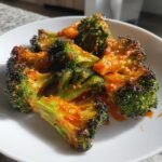 Air Fryer Broccoli Spicy Buffalo