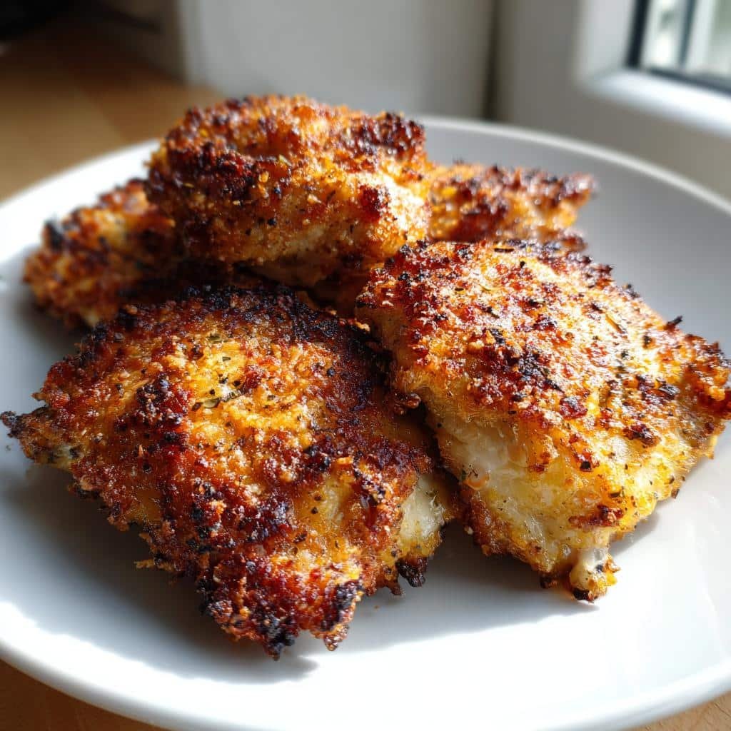 Air Fryer Budget Chicken Thighs  Garlic Parmesan - detail 1