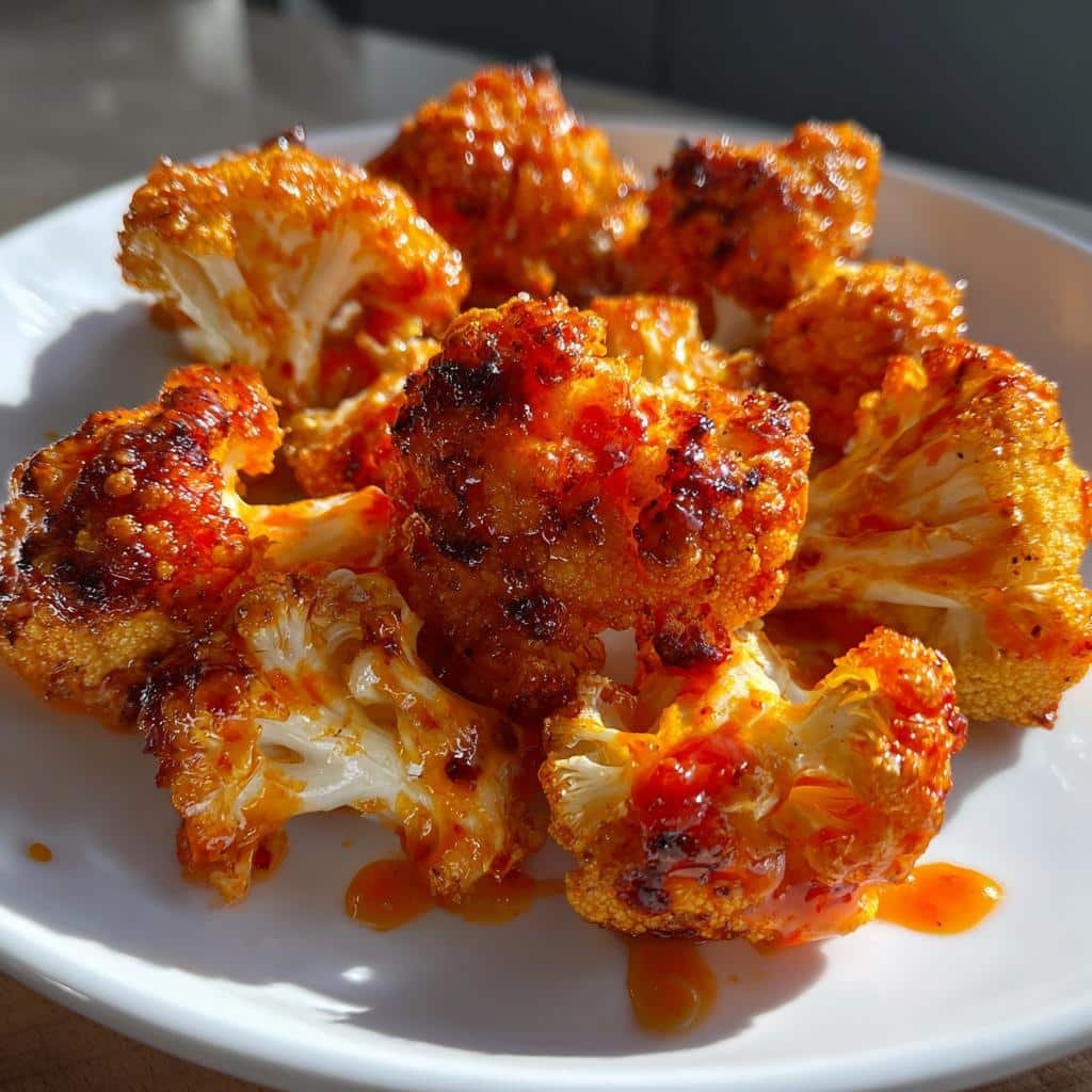 Air Fryer Buffalo Cauliflower Fry Bites - detail 1