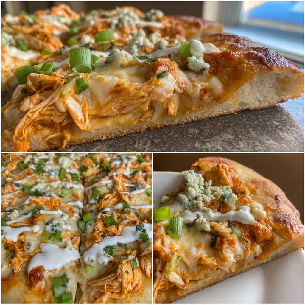 Air Fryer Buffalo Chicken Flatbread Pizza - detail 1