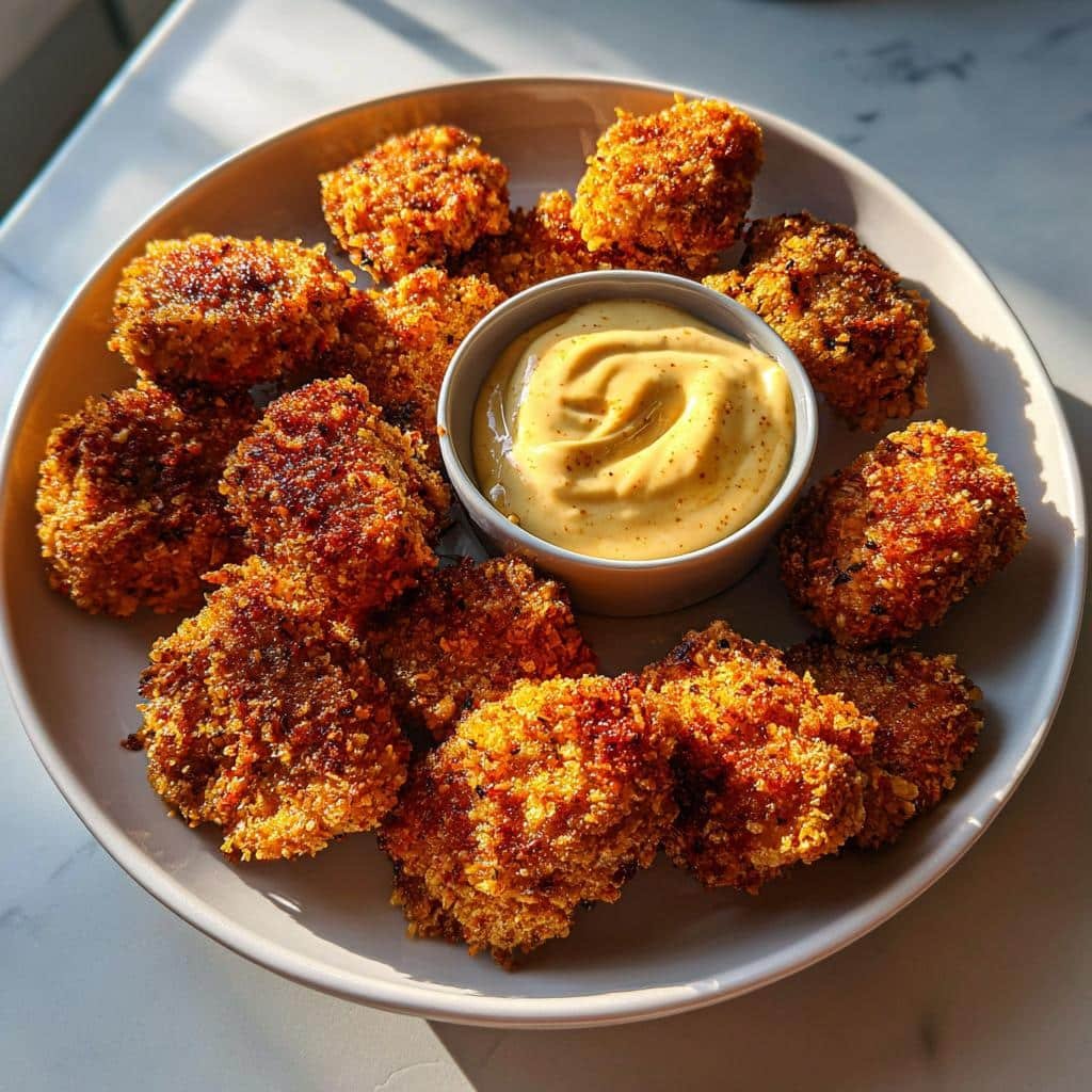 Air Fryer Cajun Spiced Nuggets with Creole Mayo