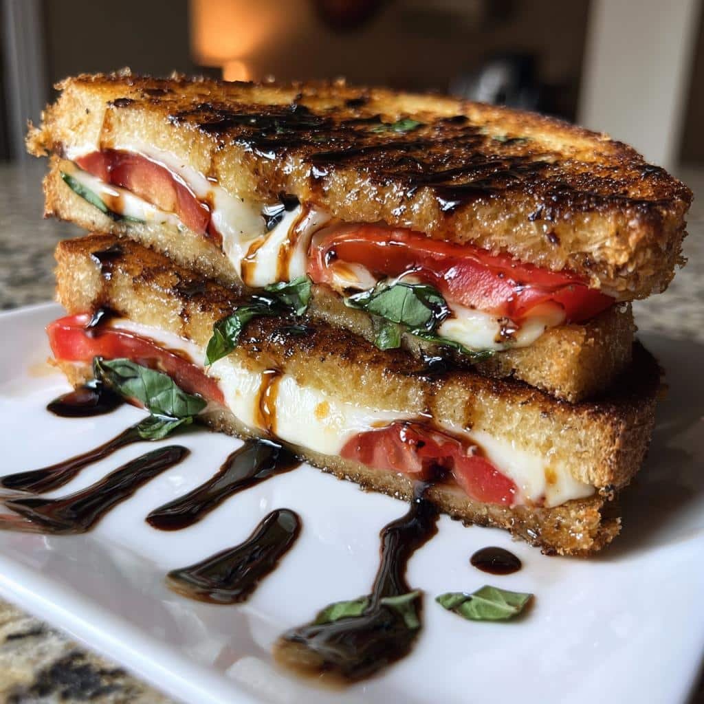 Air Fryer Caprese with Balsamic Glaze Air Fryer Grilled Cheese