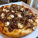 Air Fryer Caramelized Onion & Goat Cheese Pizza