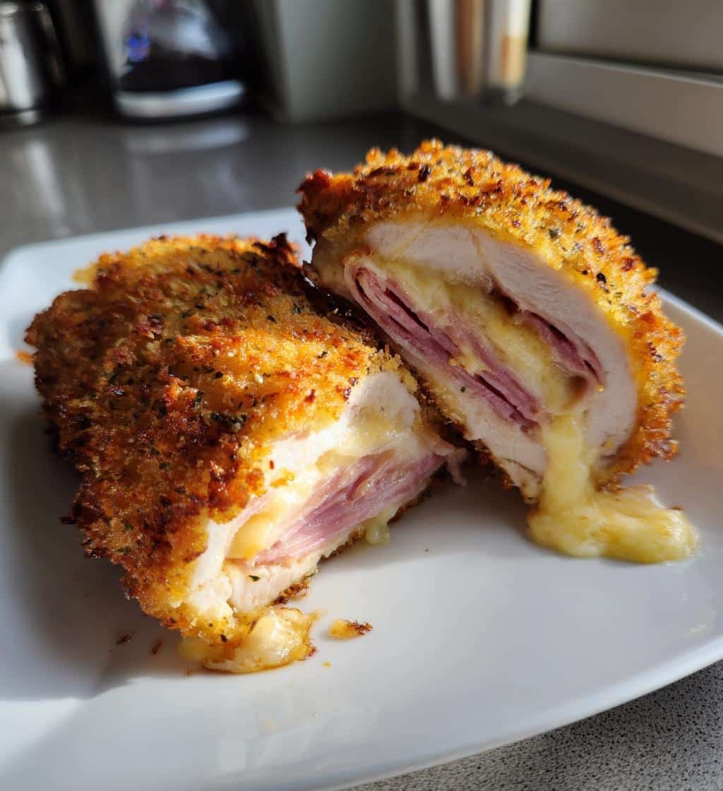 Air Fryer Chicken Cordon Bleu
