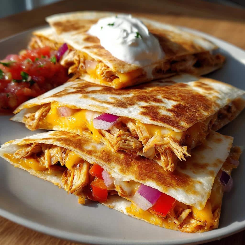 Air Fryer Chicken Quesadillas